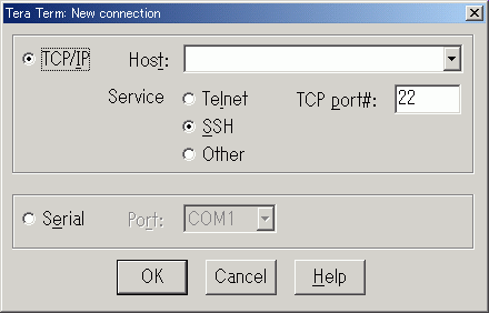 Setting of Teraterm with ssh 3
